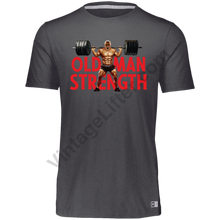 Load image into Gallery viewer, Old Man Strength Dri - Power Tee Black Heather / S