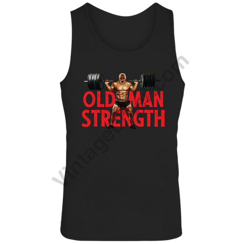 Old Man Strength Tank Black / S Activewear