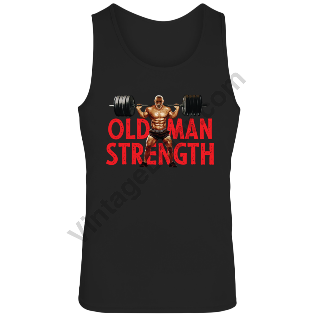 Old Man Strength Tank Black / S Activewear