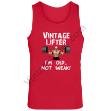 Load image into Gallery viewer, Old Not Weak Tank Red / S Activewear
