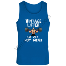 Load image into Gallery viewer, Old Not Weak Tank Royal / S Activewear
