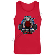 Load image into Gallery viewer, Vintage Gym Rat Tank Red / S Activewear
